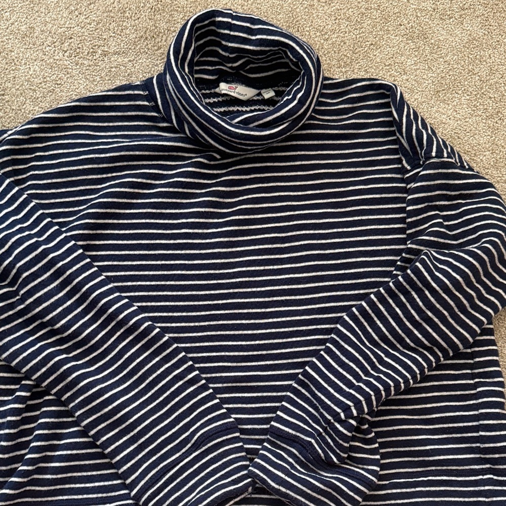 Vineyard Vines Striped Turtleneck Sweater